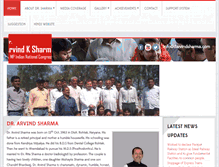 Tablet Screenshot of drarvindsharma.com